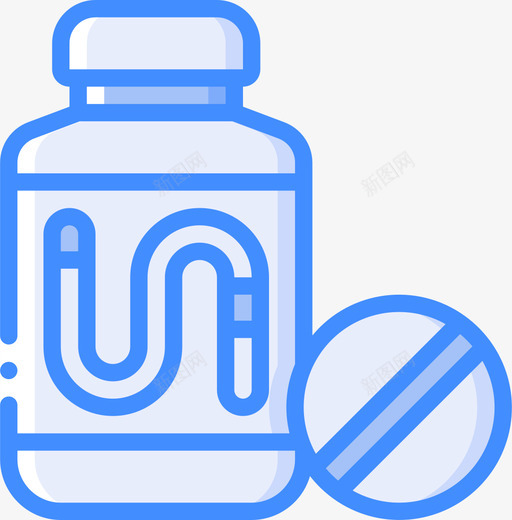 蠕虫宠物9蓝色svg_新图网 https://ixintu.com 蠕虫 宠物 蓝色