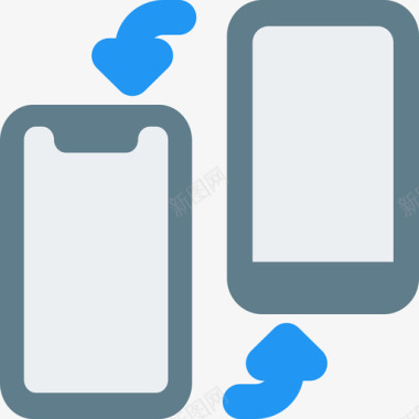 连接性电话和手机3扁平图标