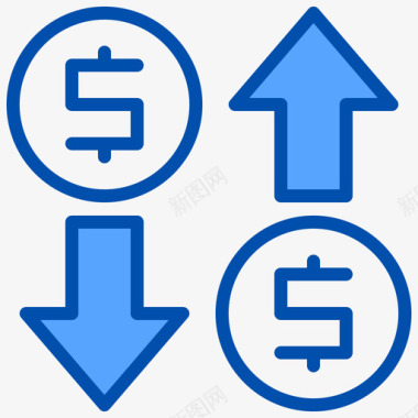 美元交易10蓝色图标