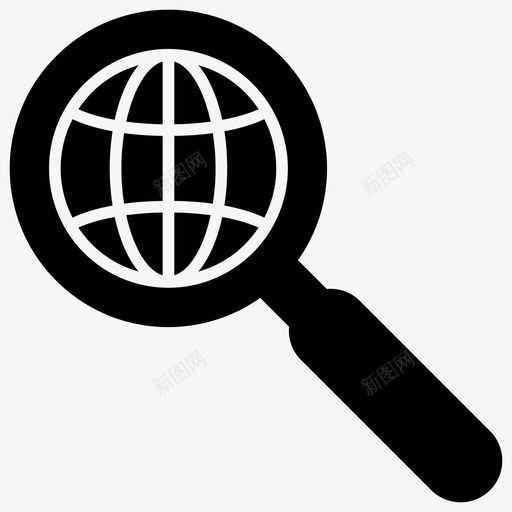全球研究国际搜索整体搜索svg_新图网 https://ixintu.com 全球 研究 搜索 国际 整体 探索 监测 清洁能源 字形 图标