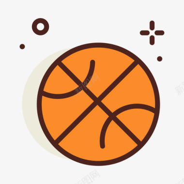 篮球运动110线性颜色图标