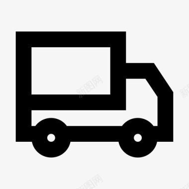 送货车货物商用车图标