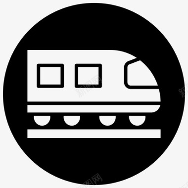 火车子弹头列车铁路图标