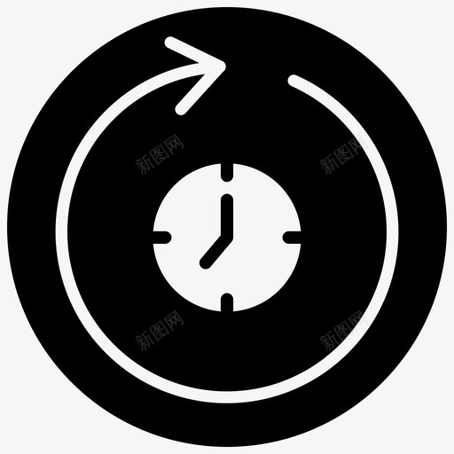 发布管理时钟生产svg_新图网 https://ixintu.com 发布 管理 时钟 生产 日期 时间表 时间管理 devops blackfill Minsfront