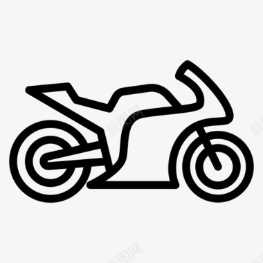 自行车摩托车比赛图标