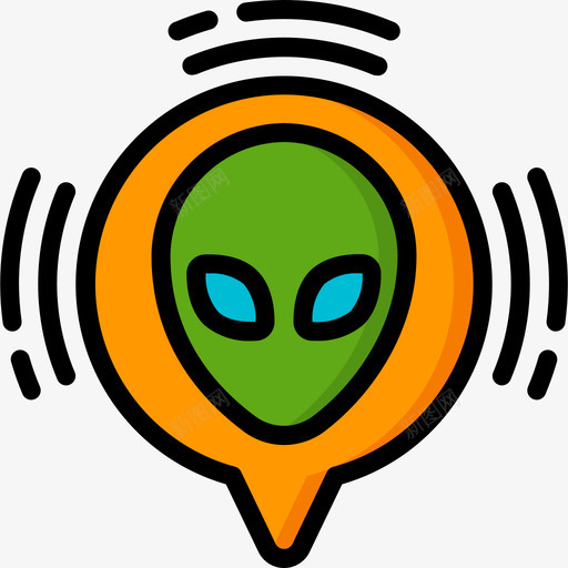 外星人播客3线性颜色svg_新图网 https://ixintu.com 外星人 播客 线性 颜色