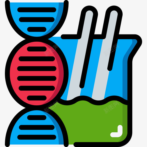 Dna体外线状颜色svg_新图网 https://ixintu.com Dna 体外 线状 颜色