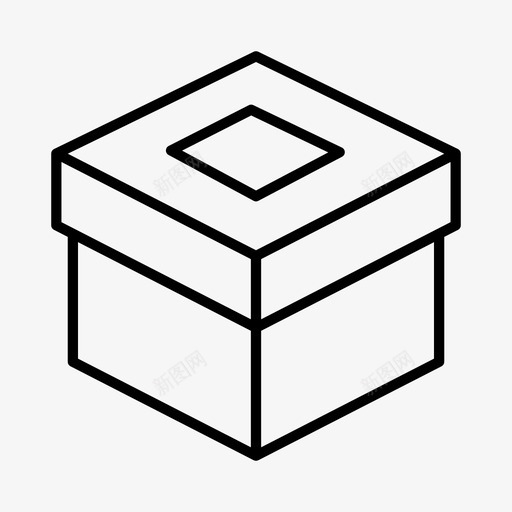 盒三维盒瓦楞纸箱svg_新图网 https://ixintu.com 三维 瓦楞纸箱 文件 包装