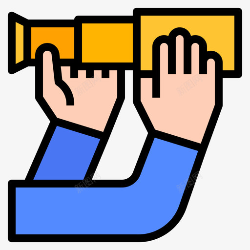 望远镜公司1线性颜色svg_新图网 https://ixintu.com 望远镜 公司 线性 颜色