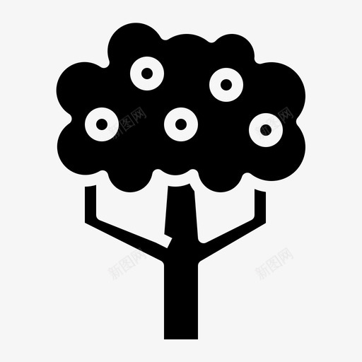 橘子树植物农业svg_新图网 https://ixintu.com 橘子 植物 农业 自然 固体