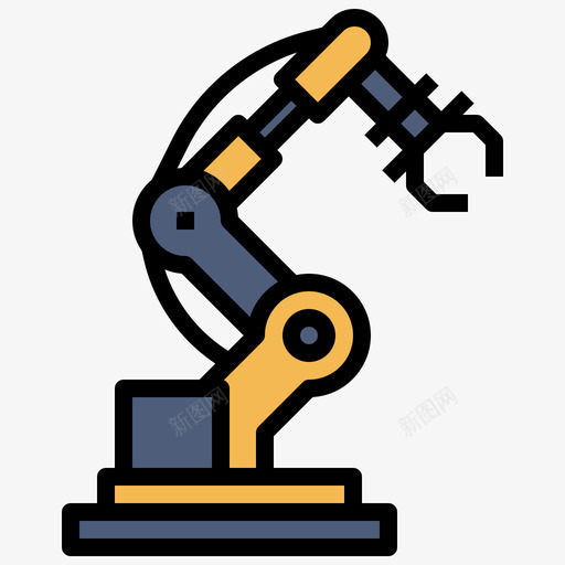 机械臂科学134线性颜色svg_新图网 https://ixintu.com 机械 科学 线性 颜色