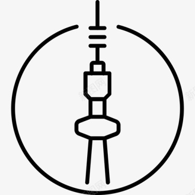 解放塔建筑地标图标
