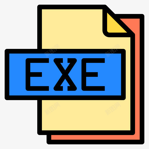 Exe文件文件格式4线性颜色svg_新图网 https://ixintu.com 文件 Exe 格式 线性 颜色