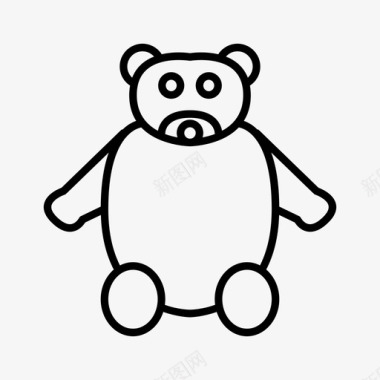 熊拥抱可爱图标