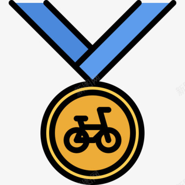 奖牌40号自行车彩色图标