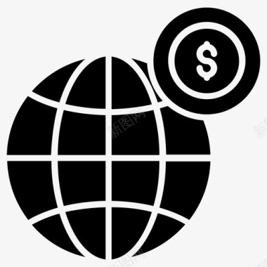全球商业矢量全球商业国际商业图标