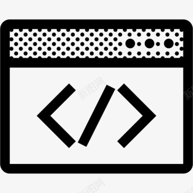 浏览器控制台代码开发图标