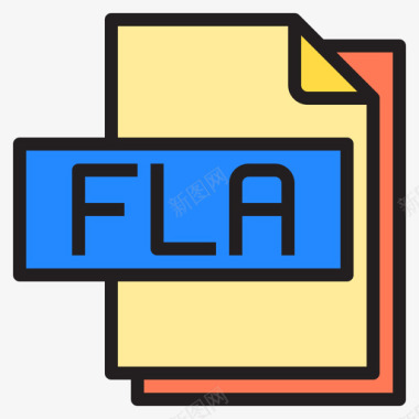 Fla文件文件格式4线性颜色图标