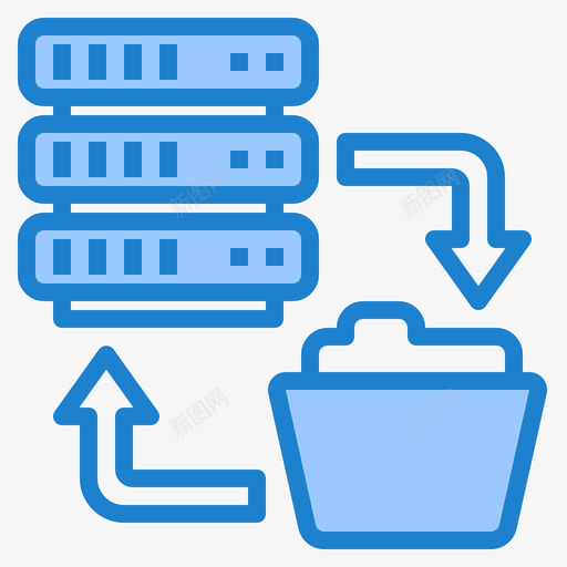 备份网络主机68蓝色svg_新图网 https://ixintu.com 备份 网络 主机 蓝色