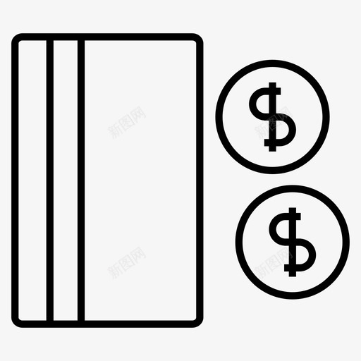 现金硬币信用卡svg_新图网 https://ixintu.com 现金 硬币 信用卡 金融 利器
