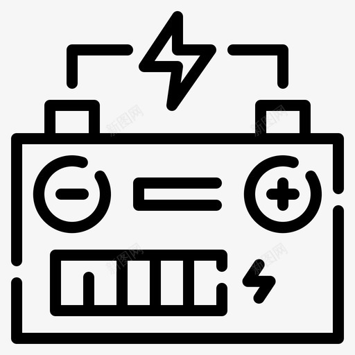汽车电池创新可再生能源1线性svg_新图网 https://ixintu.com 汽车 电池 创新 可再 再生 能源 线性