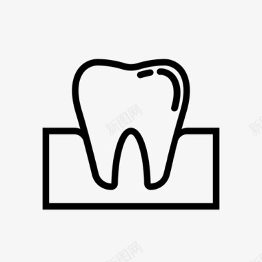 牙齿牙医牙龈图标