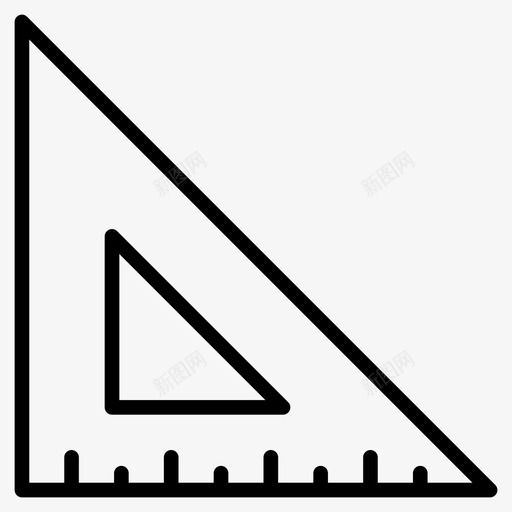 量角器计算罗盘svg_新图网 https://ixintu.com 量角器 计算 罗盘 几何 测量 返校 线图 图标