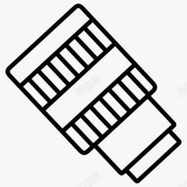 相机镜头摄影128轮廓图标