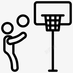 篮板男人打篮球篮板篮球球门高清图片