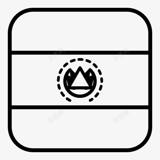 萨尔瓦多国旗萨尔瓦多国家svg_新图网 https://ixintu.com 萨尔瓦多 国旗 世界 国家 slv 简化 圆形 方形