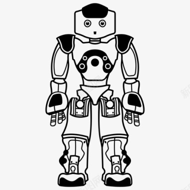 机器人安卓人形机器人图标