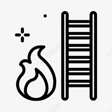 直线消防梯2图标