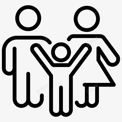 家庭成员头像家庭成员代svg_新图网 https://ixintu.com 家庭 成员 头像 父母 一组 保险 向量 图标
