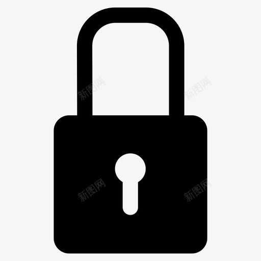 挂锁闩锁锁定svg_新图网 https://ixintu.com 挂锁 闩锁 锁定 禁止 访问 保护 网络 字形 图标