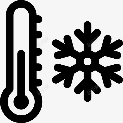 温度计冬季102线性svg_新图网 https://ixintu.com 温度计 冬季 线性