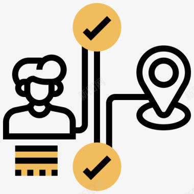 用户体验客户关系管理8黄影图标