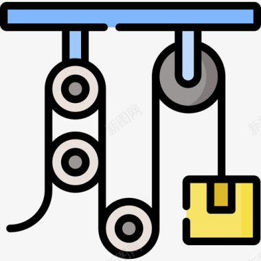 滑轮制造47线颜色图标