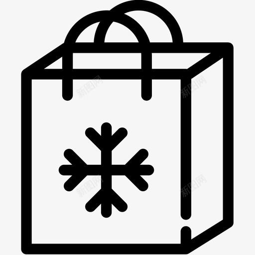 礼品袋节日包装svg_新图网 https://ixintu.com 礼品袋 节日 包装 购物 圣诞 装饰
