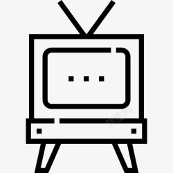 白噪声老式电视电视52线性高清图片