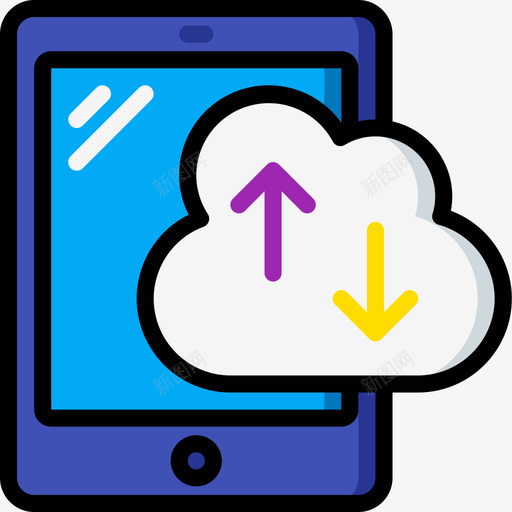 平板电脑移动设备管理6线性颜色svg_新图网 https://ixintu.com 平板电脑 移动 设备管理 线性 颜色