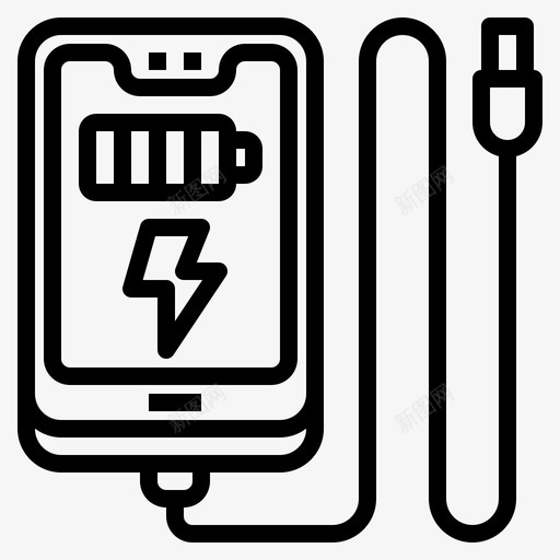 充电智能手机技术4线性svg_新图网 https://ixintu.com 充电 智能 手机 技术 线性