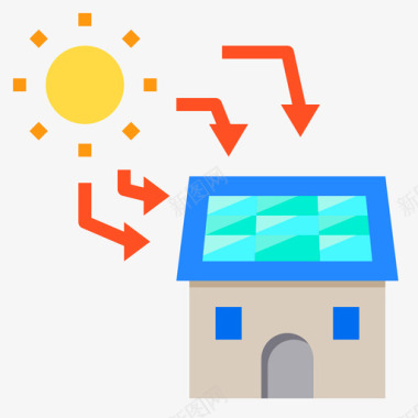 太阳能太阳能3平板图标