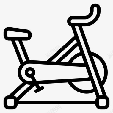 固定自行车饮食和健身8概述图标