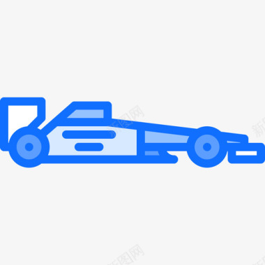 汽车汽车运动16蓝色图标
