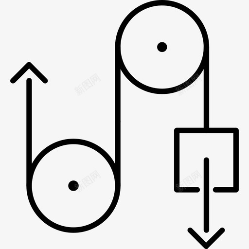重力物理滑轮svg_新图网 https://ixintu.com 重力 物理 滑轮 科学 重量