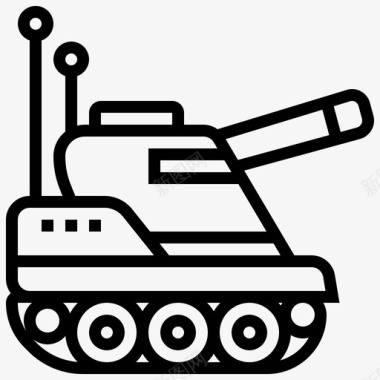 坦克军用56直线型图标
