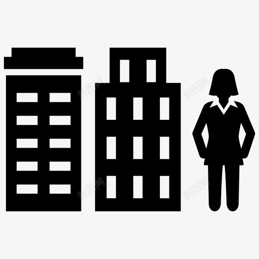 领导建筑女商人svg_新图网 https://ixintu.com 领导 建筑 商人 创始人 办公室 职业