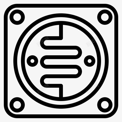 半导体电子元件1线性svg_新图网 https://ixintu.com 半导体 电子元件 线性
