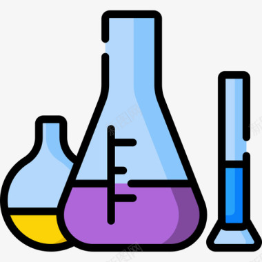 化学物质生物工程37线性颜色图标