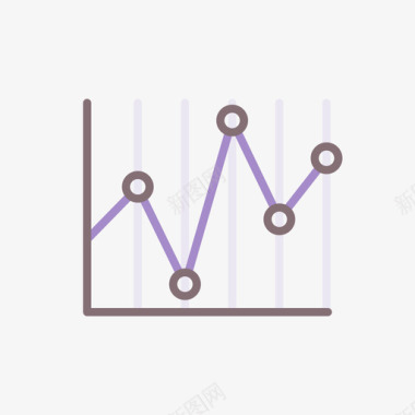 统计学上瘾4线性颜色图标